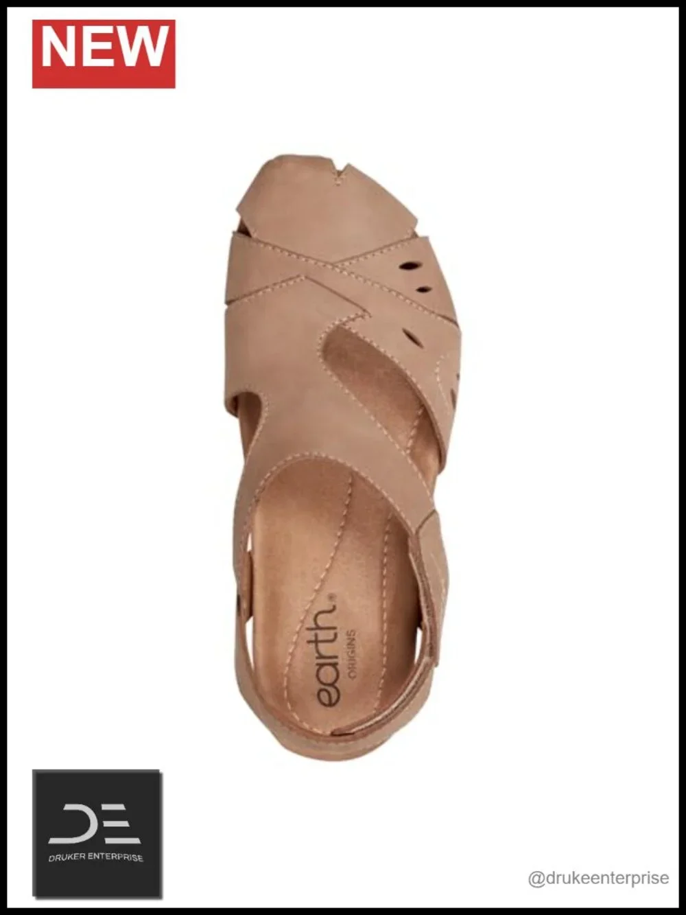 Earth Women's Birdine Fisherman Sandal Leather Comfort Slip-On